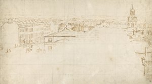 Sketch for the Eidometropolis, c.1801 (inkoust na papíře) od Thomas Girtin