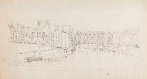 Pohled na Pont St. Michel z Pont Neuf od Thomas Girtin