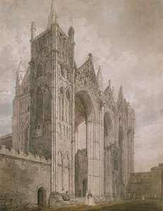 Západní fronta katedrály Peterborough od Thomas Girtin