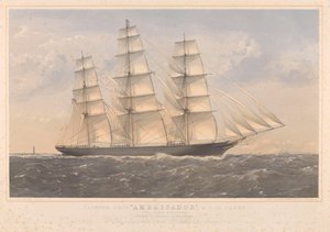 Clipper Ship Ambassador, A.1. 16 let... William Lund Esquire  others (majitelé) William Walker Esquire (stavitelé) od Thomas Goldsworth Dutton