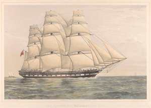 Clipper loď Malabar 1350 tun