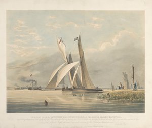 The Iron Yachts Mystery a Blue Belle in the Match odpluly 23. května 1843
