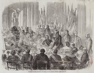 Banket pro ministry Jejího Veličenstva v Mansion House od Thomas Harrington Wilson