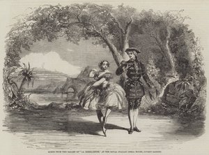 Scéna z baletu La Bresilienne v Královské italské opeře, Covent Garden od Thomas Harrington Wilson