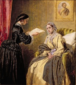 Hledání v London Gazette pro seznam zabitých a zraněných (po W. P. Frith) od Thomas Harrington Wilson