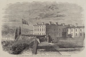 Budovy parlamentu, Quebec, oficiální sídlo prince z Walesu během jeho pobytu v Quebecu od Thomas Harrington Wilson