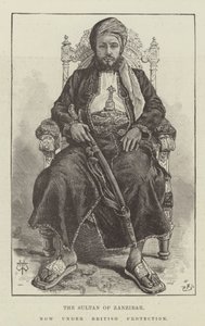 Sultán Zanzibaru, nyní pod britskou ochranou od Thomas Harrington Wilson