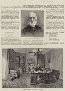 Zesnulý John Greenleaf Whittier od Thomas Harrington Wilson