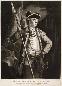 Generálmajor John Sullivan, významný důstojník v kontinentální (sic) armádě od Thomas Hart