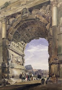 Titův oblouk, Řím, 1842