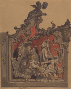 Škola St. Rocco, Benátky, Studium zakřivené dekorace od Thomas Hartley Cromek