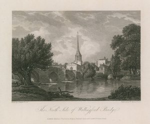 Severní strana Wallingford Bridge od Thomas Hearne