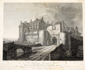 Pohled na hrad Stirling, inž. William Byrne, hospoda. 1781 od Thomas Hearne