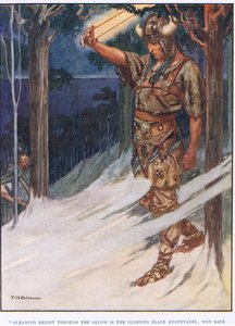 Zářivě bílá v šeru (litografie) od Thomas Heath Robinson