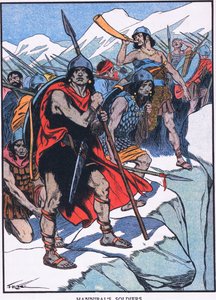 Hannibalovi vojáci (barevná litografie) od Thomas Heath Robinson