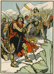 Hannibalovi vojáci (barevná litografie) od Thomas Heath Robinson