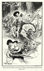 Hunové (litografie) od Thomas Heath Robinson