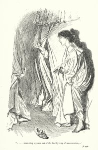 Ilustrace k Sentimentální cestě, Laurence Sterne (litografie) od Thomas Heath Robinson