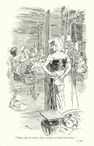 Ilustrace k Sentimentální cestě, Laurence Sterne (litografie) od Thomas Heath Robinson