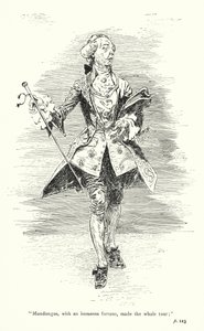 Ilustrace k Sentimentální cestě, Laurence Sterne (litografie)