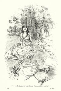 Ilustrace k Sentimentální cestě, Laurence Sterne (litografie) od Thomas Heath Robinson