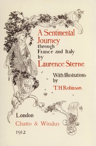 Ilustrace k Sentimentální cestě, Laurence Sterne (litografie) od Thomas Heath Robinson