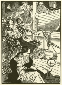 Záchrana žen a dětí (rytina) od Thomas Heath Robinson