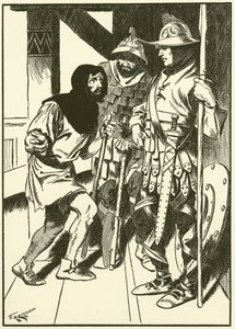 Hořák na dřevěné uhlí v paláci (rytina) od Thomas Heath Robinson