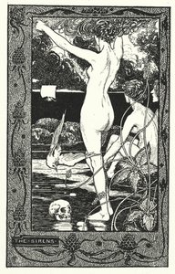 Sirény (litografie) od Thomas Heath Robinson