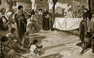 Představení rané mysteriózní hry, ilustrace z knihy "Hutchinson