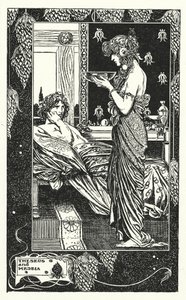 Theseus a Medeia (litografie) od Thomas Heath Robinson