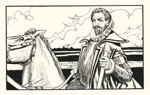 Vilém Tichý, hrdina Holandska (litografie) od Thomas Heath Robinson