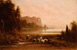 Trappers v Yosemitských horách, 1899 od Thomas Hill