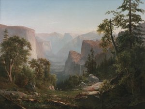 Pohled na Yosemitské údolí, 1865