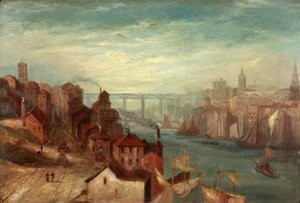 Newcastle upon Tyne od Gatesheadu, cca 1880
