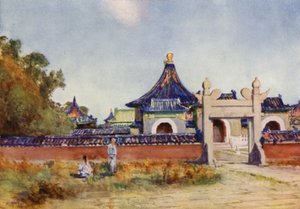 Peking, Chrám císařských šatů, Chrám nebeský od Thomas Hodgson Liddell