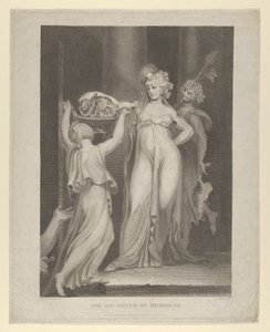 Dcera Herodias Salome přijímající hlavu Jana Křtitele, Matouš 14:10-11..., 1798.
