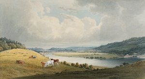 Llantwit, Cadoxton a Neath od severu (akvarel a tužka na papíře)