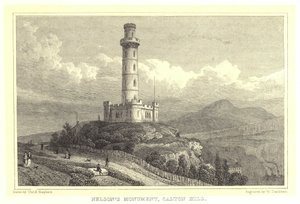 Nelsonův památník, Calton Hill (rytina)