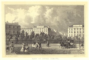 Část Royal Circus (rytina) od Thomas Hosmer (after) Shepherd