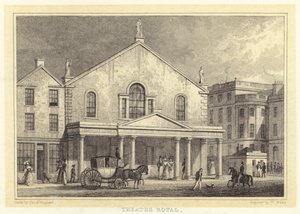 Theatre Royal (rytina) od Thomas Hosmer (after) Shepherd