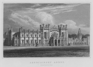 Abercairney Abbey, Perthshire (rytina) od Thomas Hosmer Shepherd