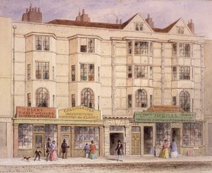 Aldersgate Street, Londýn, 1851 od Thomas Hosmer Shepherd