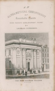 Abecední chronologie pozoruhodných událostí od Thomas Hosmer Shepherd