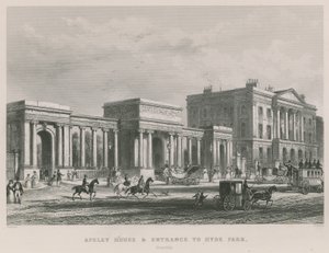Apsley House a vstup do Hyde Parku od Thomas Hosmer Shepherd