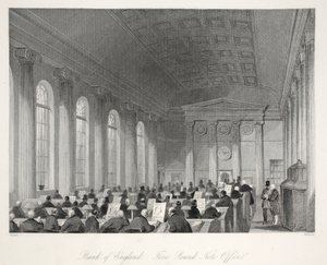 Bank of England - Five Pound Note Office, z hospody 