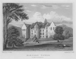 Barjarg Tower, Dumfriesshire (rytina) od Thomas Hosmer Shepherd
