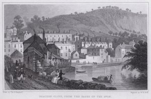 Beachen Cliff, z Banks of the Avon (rytina) od Thomas Hosmer Shepherd