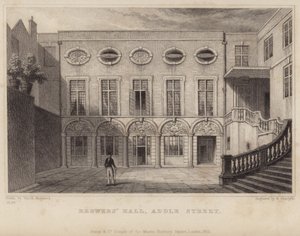 Brewers Hall v Addle Street od Thomas Hosmer Shepherd