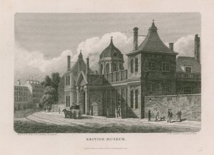 Britské muzeum v Montague House od Thomas Hosmer Shepherd